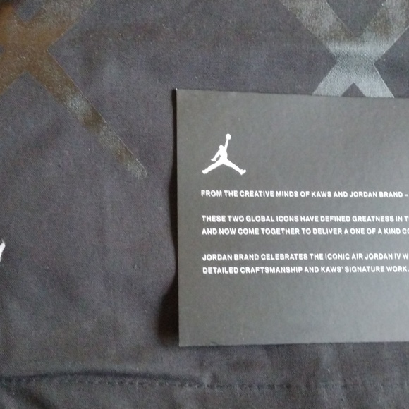 Jordan retro 4 kaws black main image 8